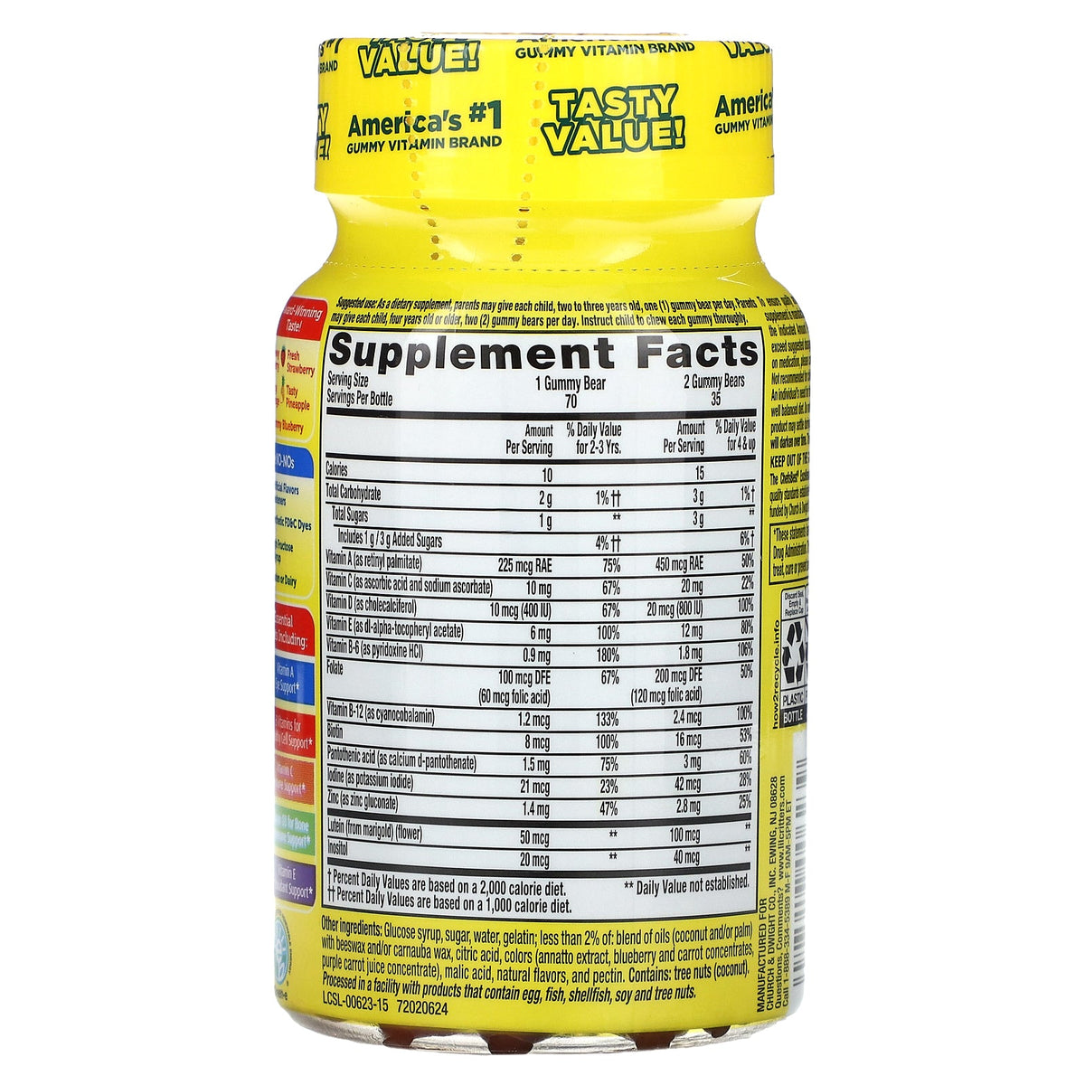L'il Critters, Gummy Vites Daily Multivitamin, 70 Gummies