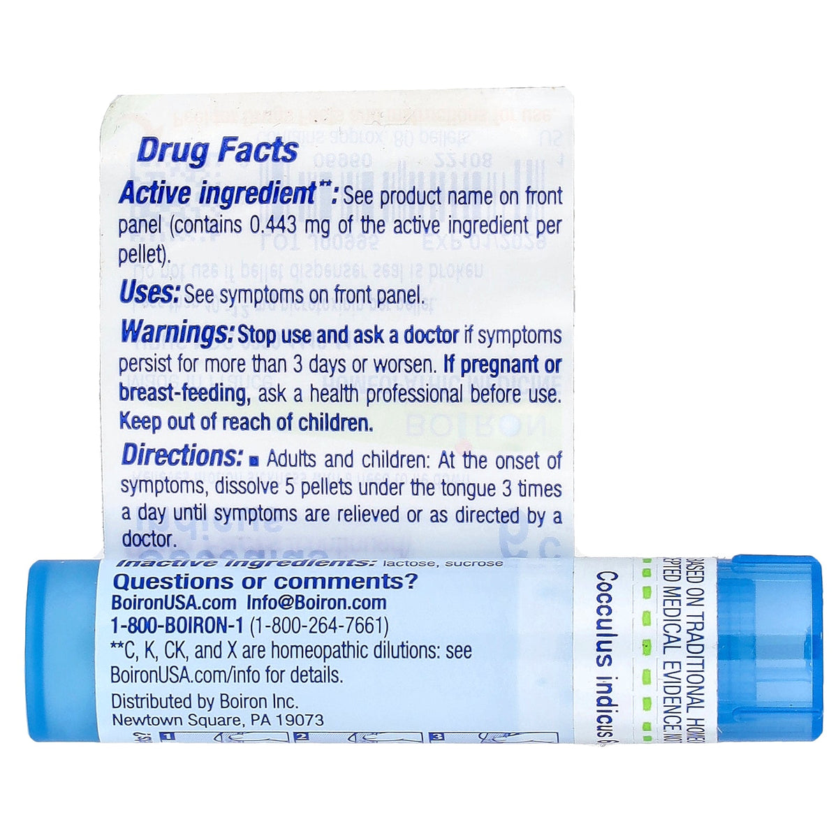 Boiron, Cocculus Indicus, 6C, Motion Sickness Relief, Approx 80 Pellets