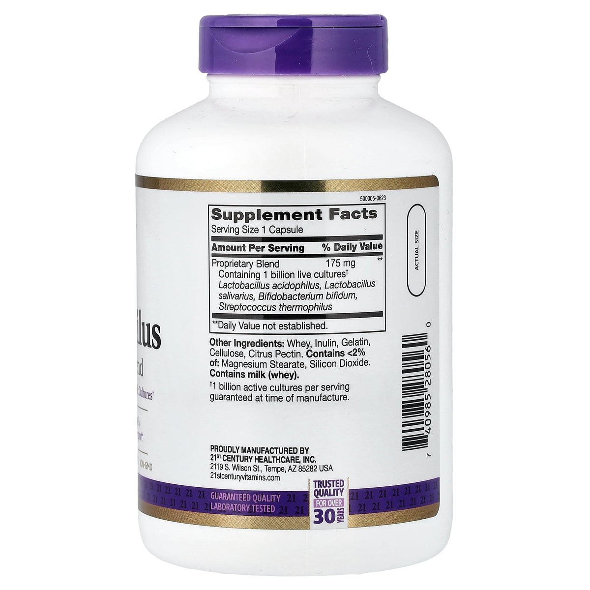 21st Century, Acidophilus Probiotic Blend, 300 Capsules