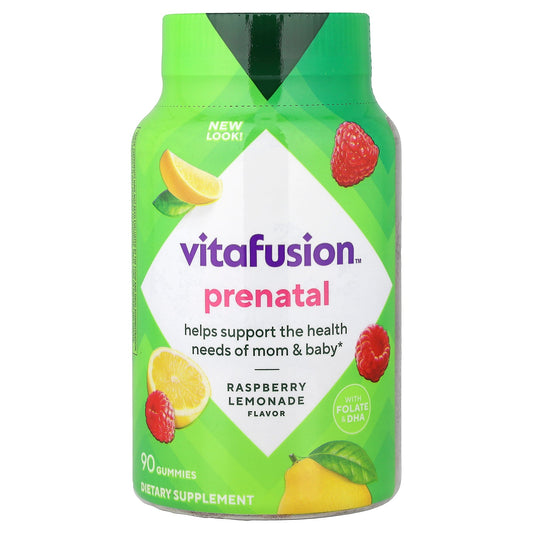 VitaFusion, Prenatal Gummies, Raspberry Lemonade, 90 Gummies