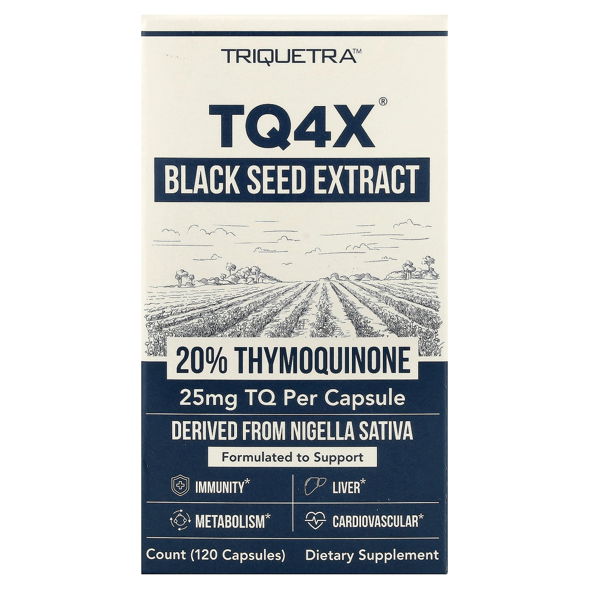 Triquetra, TQ4X®, Black Seed Extract, 120 Capsules