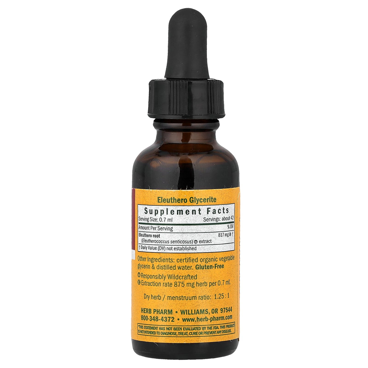 Herb Pharm, Eleuthero, Glycerite, 1 fl oz (30 ml)