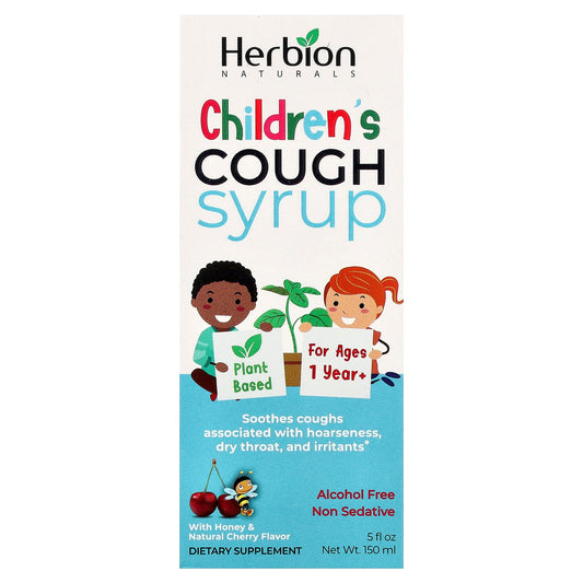 Herbion Naturals, Children's Cough Syrup, Alcohol Free, With Honey & Natural Cherry , 5 fl oz (150 ml)