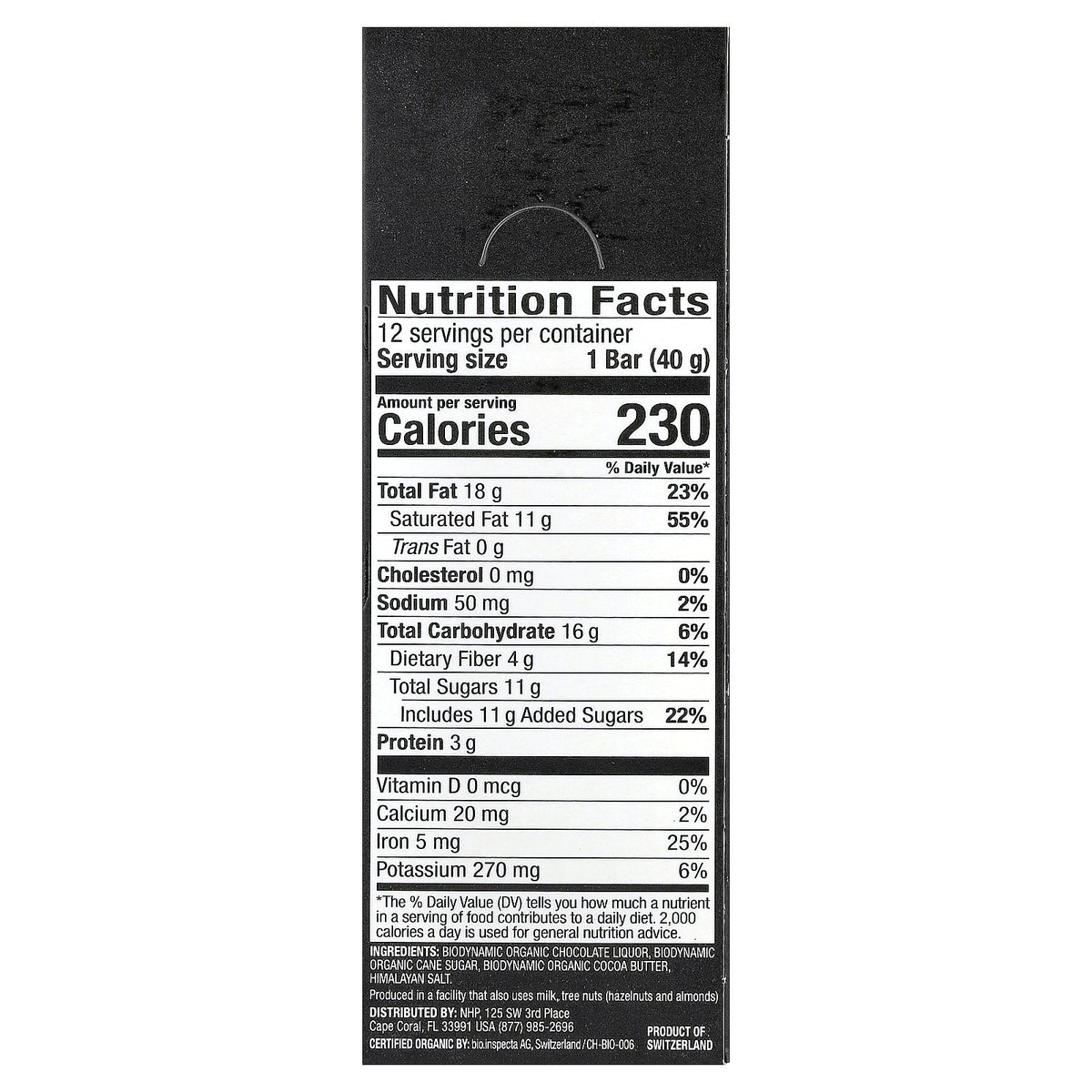 Dr. Mercola, Solspring®, Biodynamic®, Dark Chocolate Bar, 70% Cocoa with Himalayan Salt, 12 Bars, 1.41 oz (40 g) Each