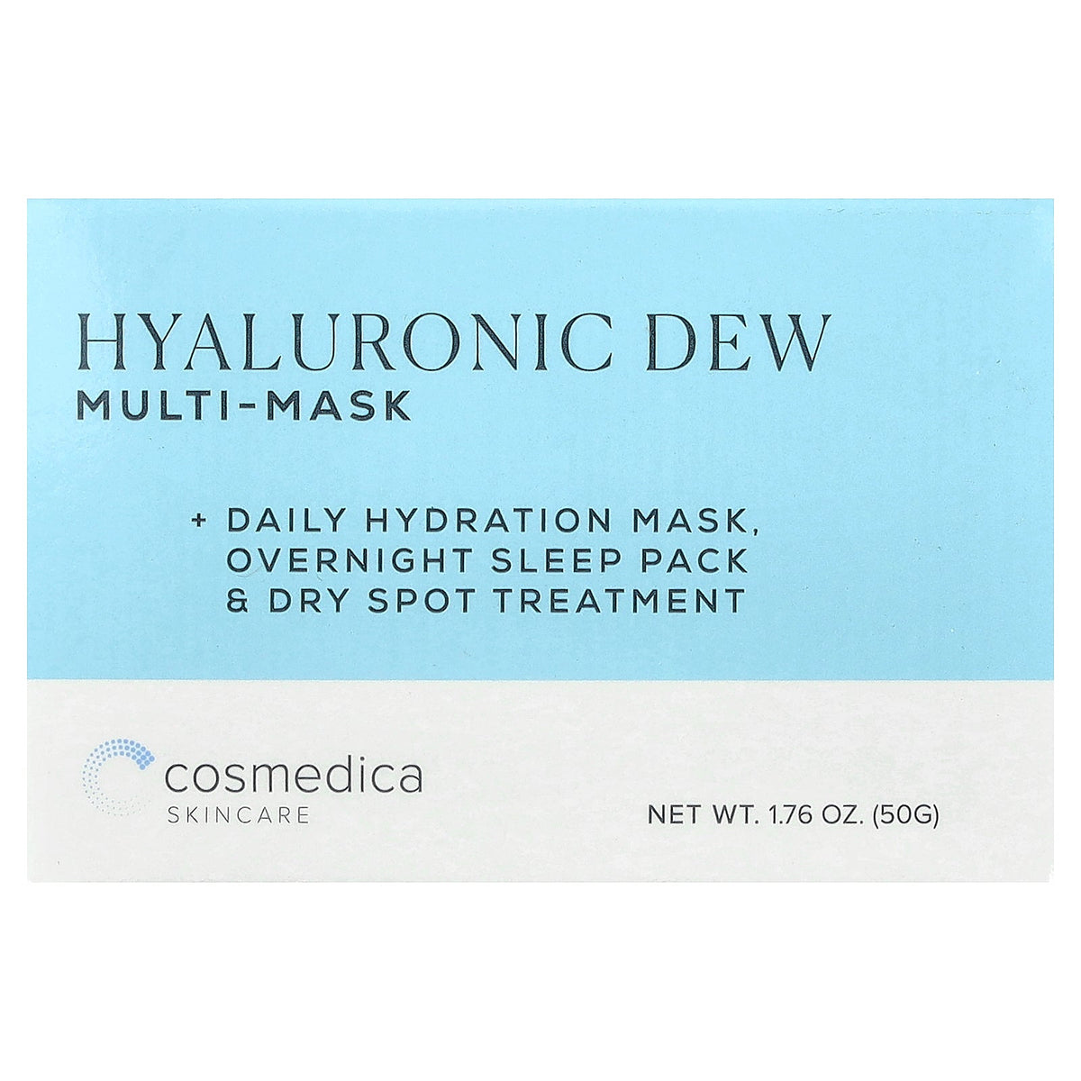 Cosmedica Skincare, Hyaluronic Dew Multi Beauty Mask, 1.76 oz (50 g)