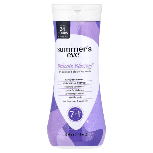 Summer's Eve, 7 in 1™ pH-Balanced Cleansing Wash, Delicate Blossom®, 15 fl oz (444 ml)
