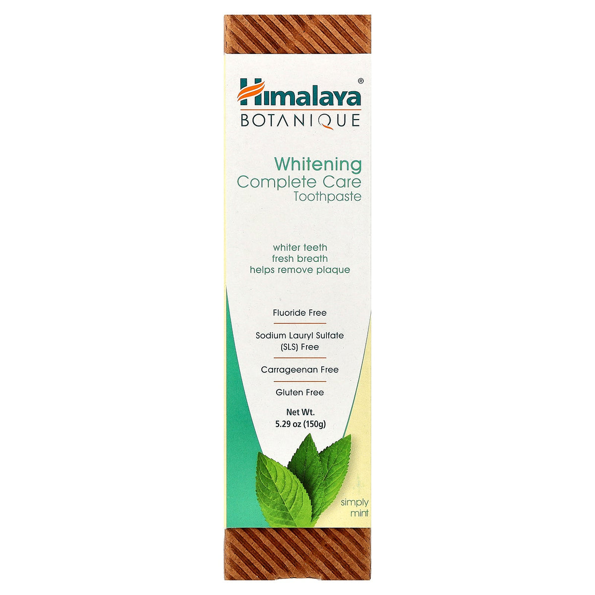 Himalaya, Botanique, Whitening Complete Care Toothpaste, Simply Mint, 5.29 oz (150 g)