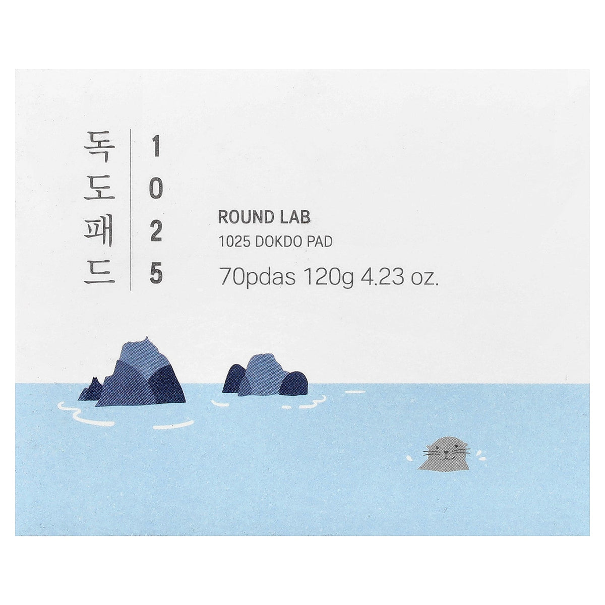 Round Lab, 1025 Dokdo Pad, 70 Pads, 4.23 oz (120 g)