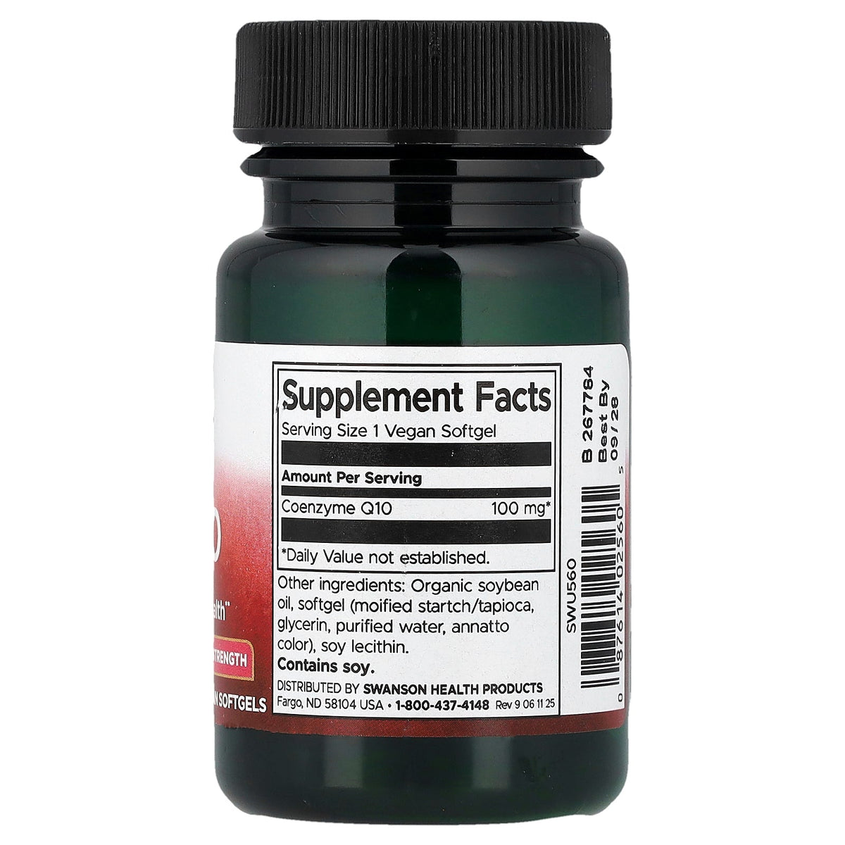 Swanson Vitamins, CoQ10, 100 mg, 50 Vegan Softgels