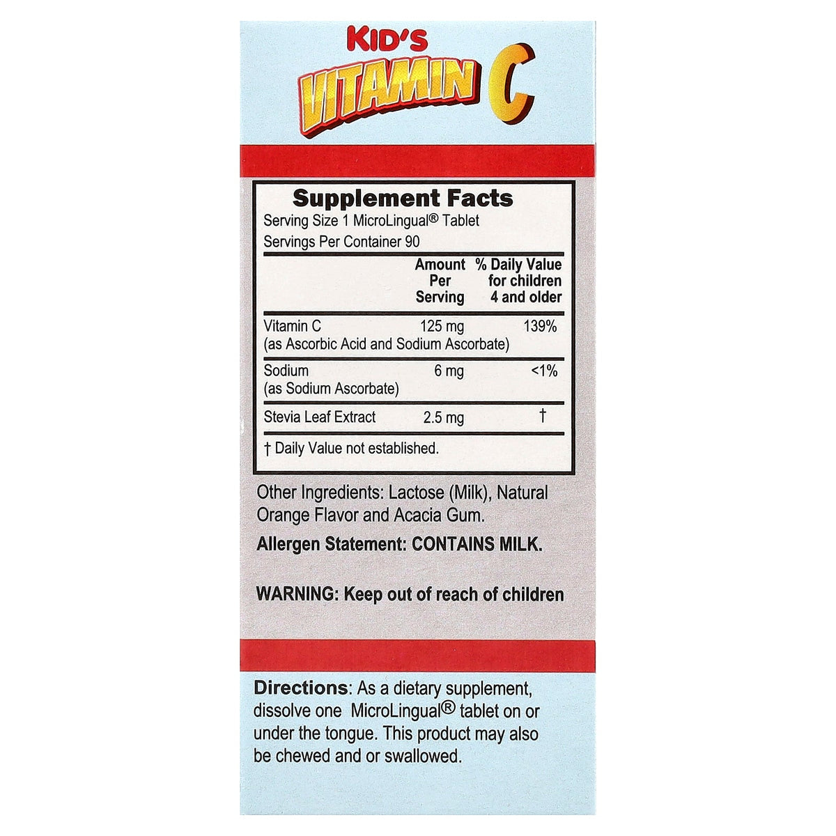 Superior Source, Kid's Vitamin C, Clean Melts™, Orange, 90 MicroLingual® Instant Dissolve Melts