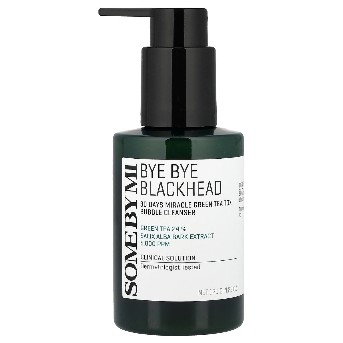 SOME BY MI, Bye Bye Blackhead, 30 Days Miracle Green Tea Tox Bubble Cleanser, 4.23 oz (120 g)