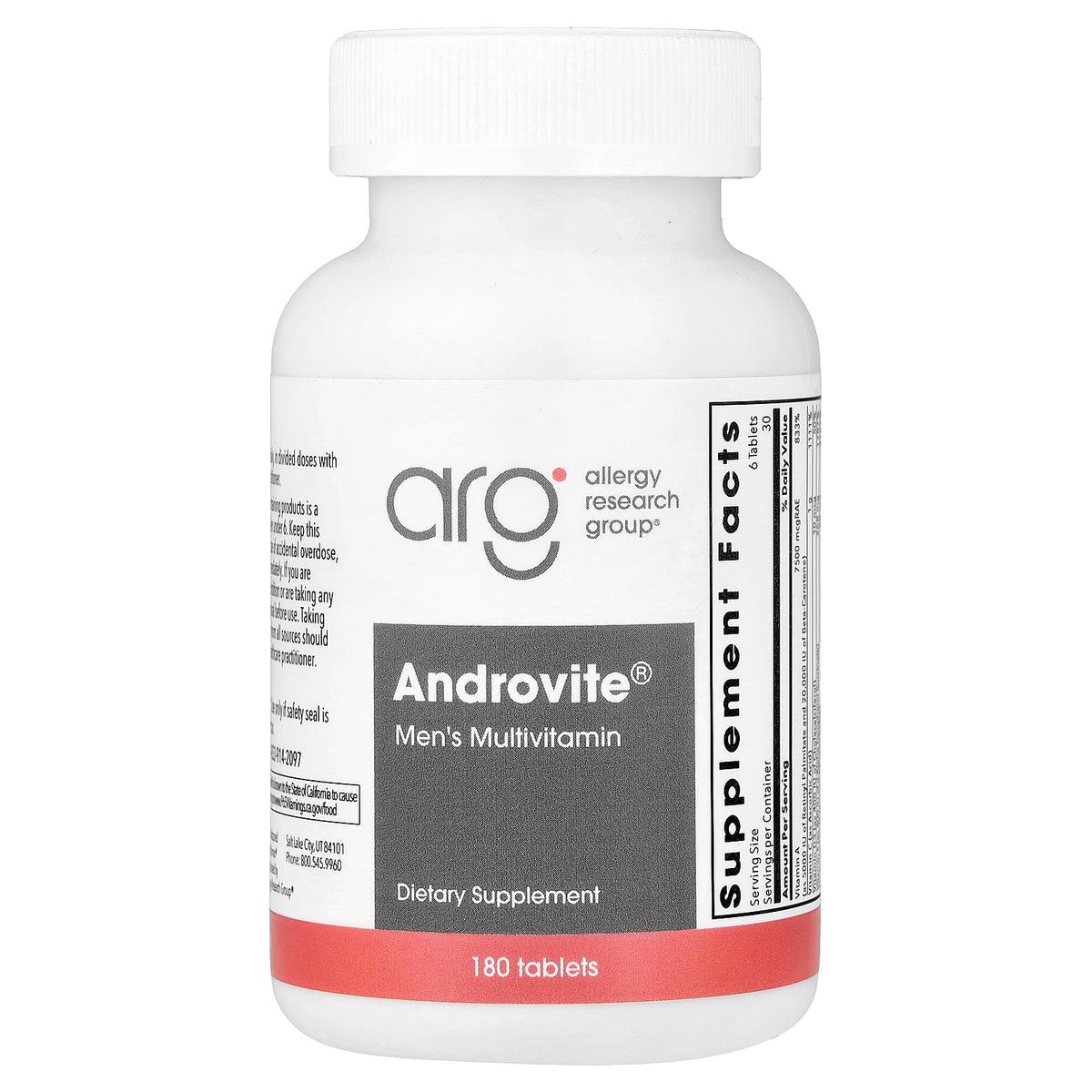 Optimox, Androvite®, Multivitamin for Men, 180 Tablets