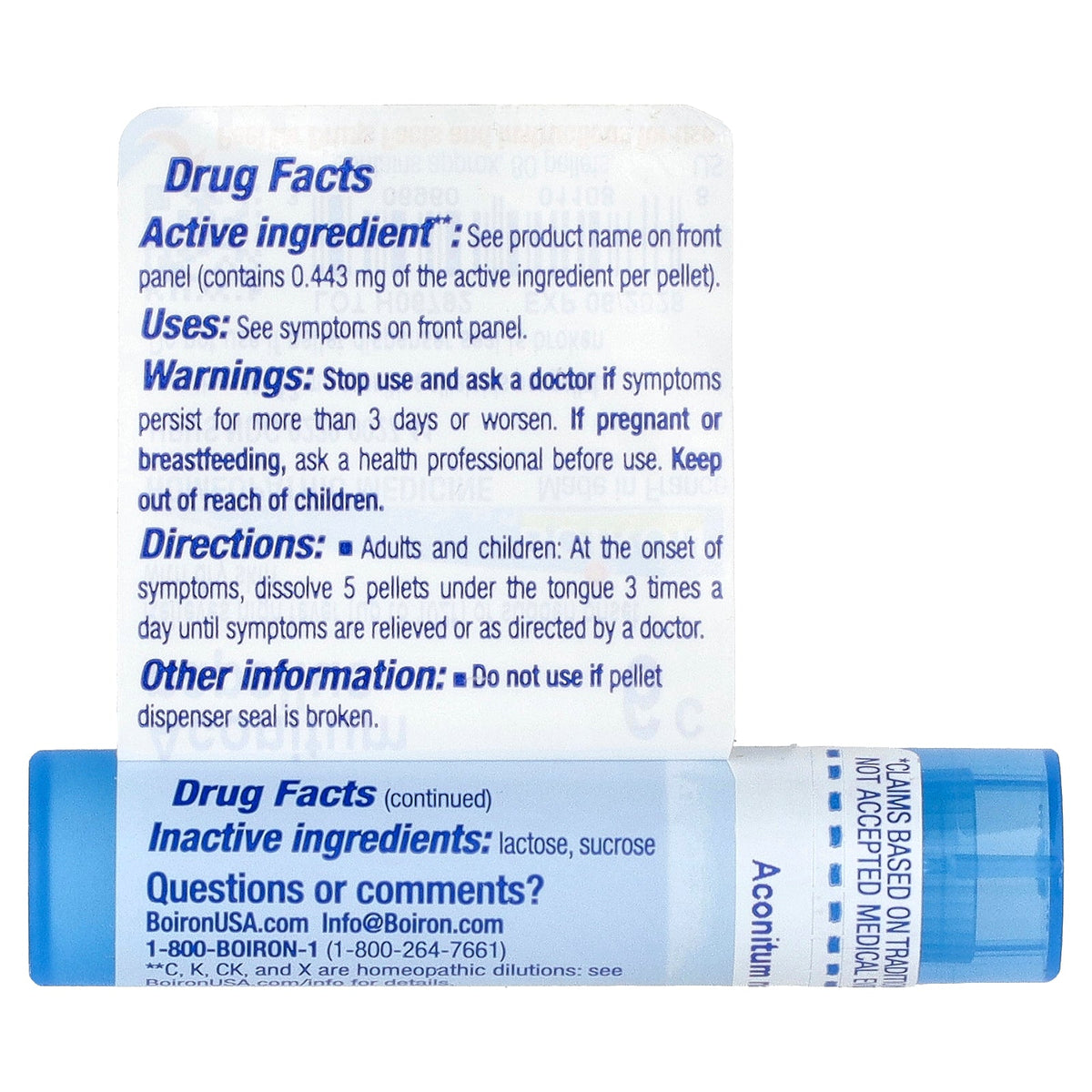 Boiron, Aconitum Napellus, 6C, Fever Relief, Approx 80 Pellets