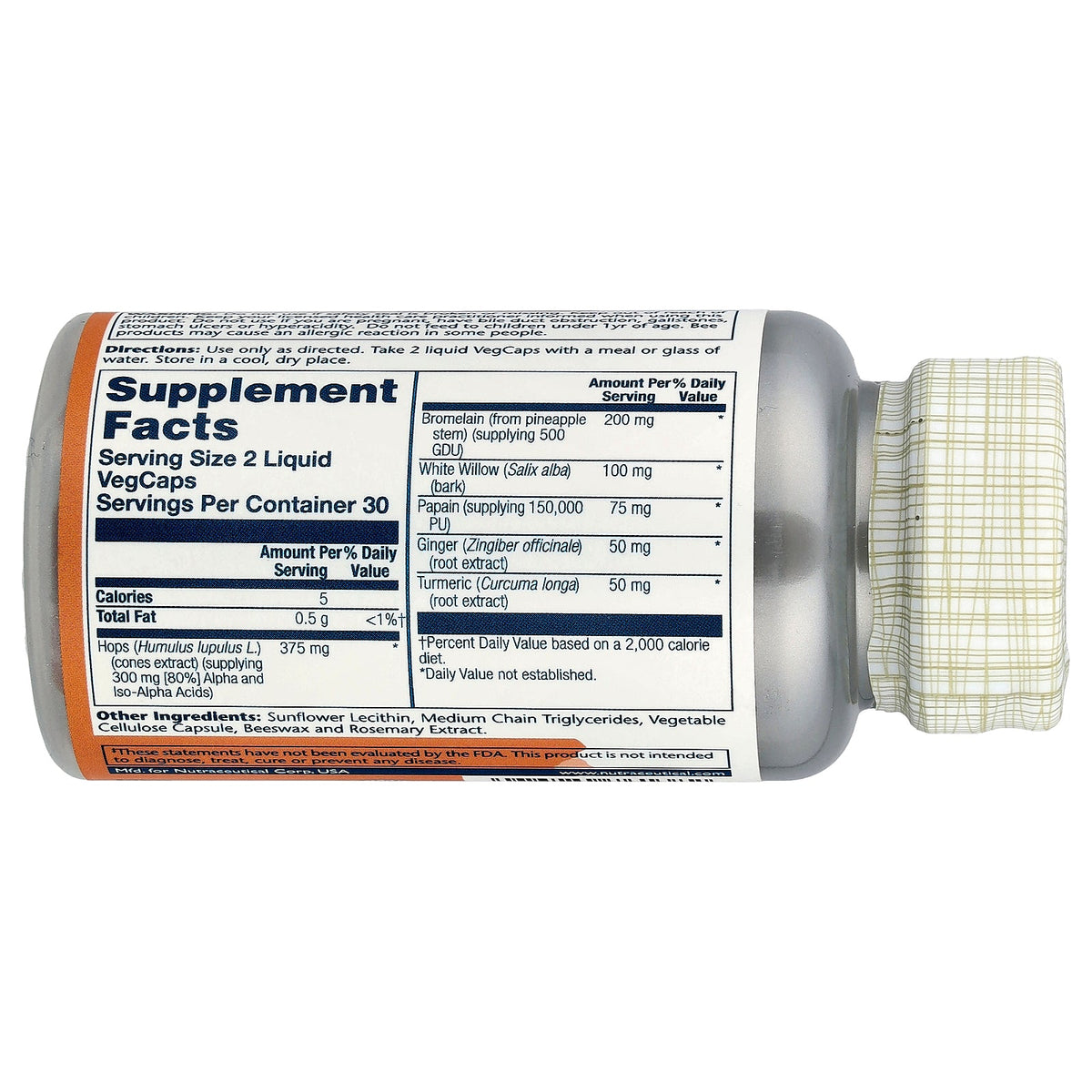 Solaray, Super IbuActin™, Maximum Strength, 60 Liquid VegCaps