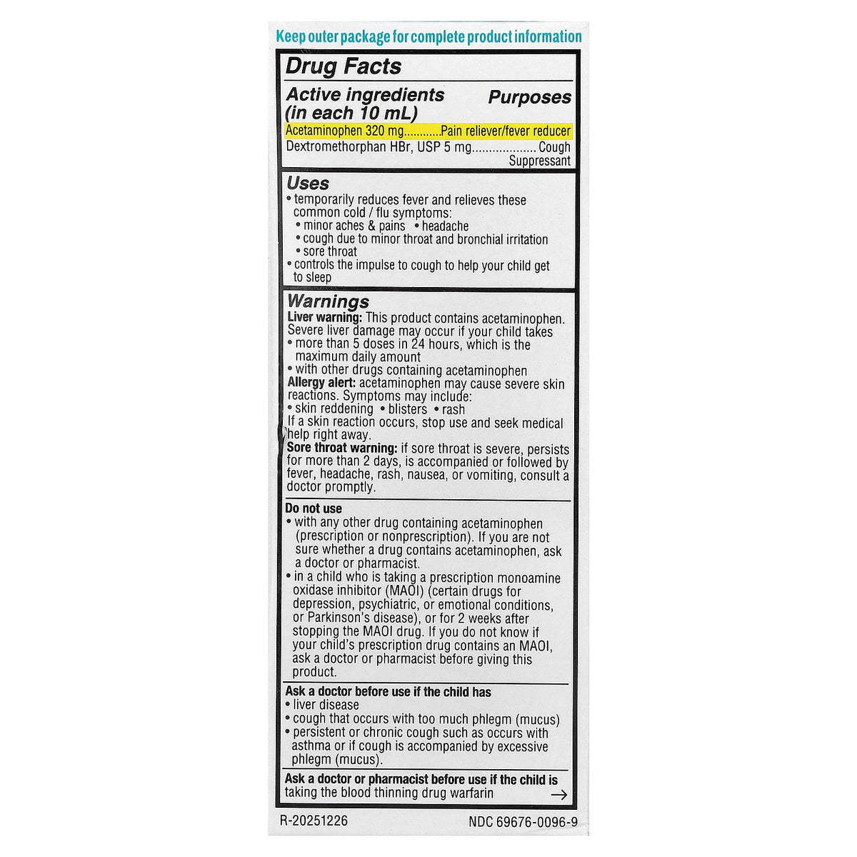 Genexa, Kids' Multi-Symptom Daytime Cold & Flu, Ages 4+, Agave + Blueberry, 4 fl oz (118 ml)