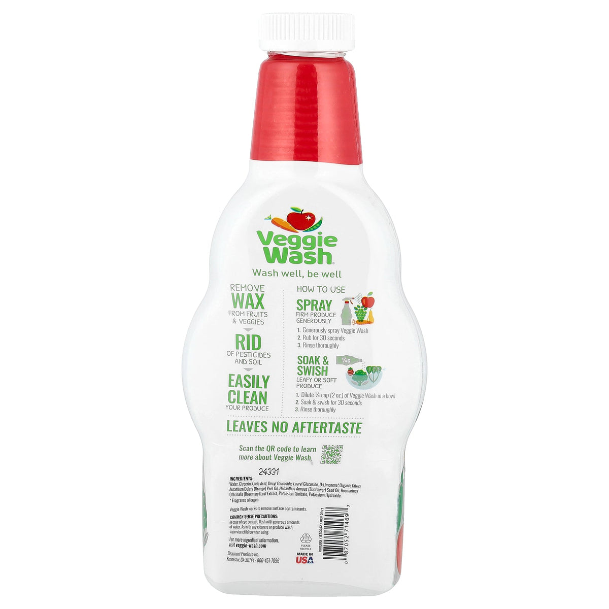 Citrus Magic, Veggie Wash®, Fruit and Vegetable Wash Refill, 32 fl oz (946 ml)
