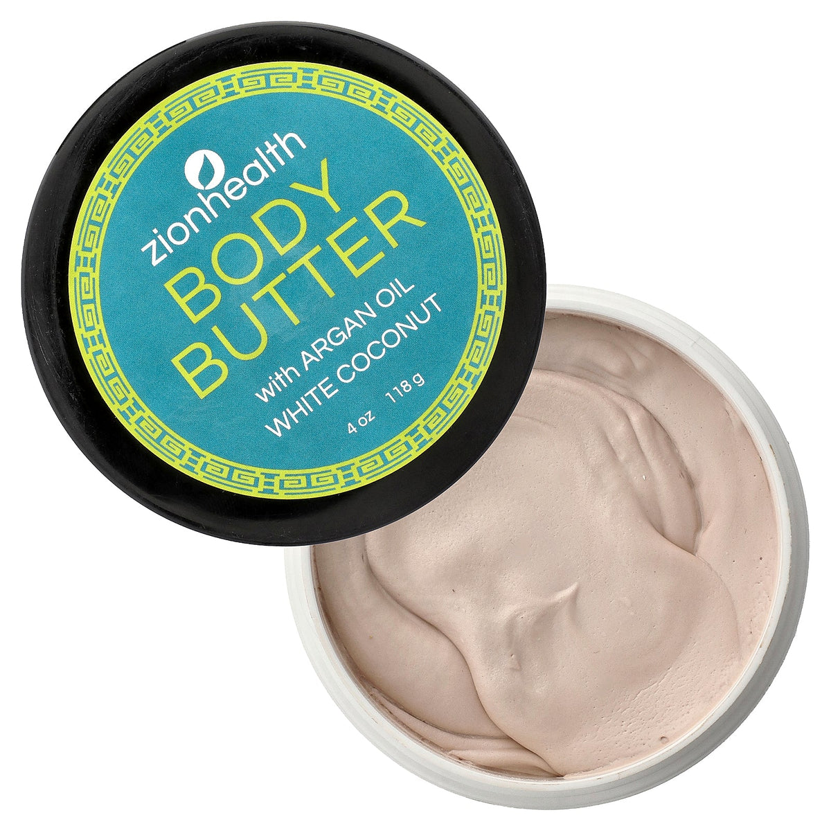 Zion Health, Body Butter with Argan Oil, White Coconut, 4 oz (118 g)