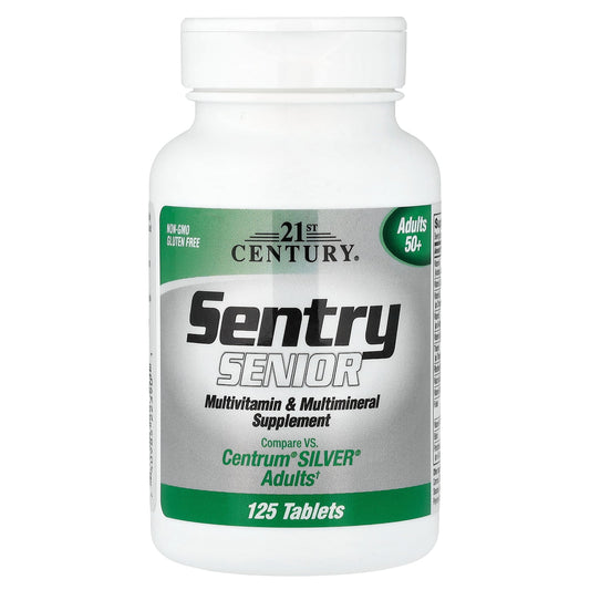 21st Century, Sentry Senior, Multivitamin & Multimineral Supplement, Adults 50+, 125 Tablets