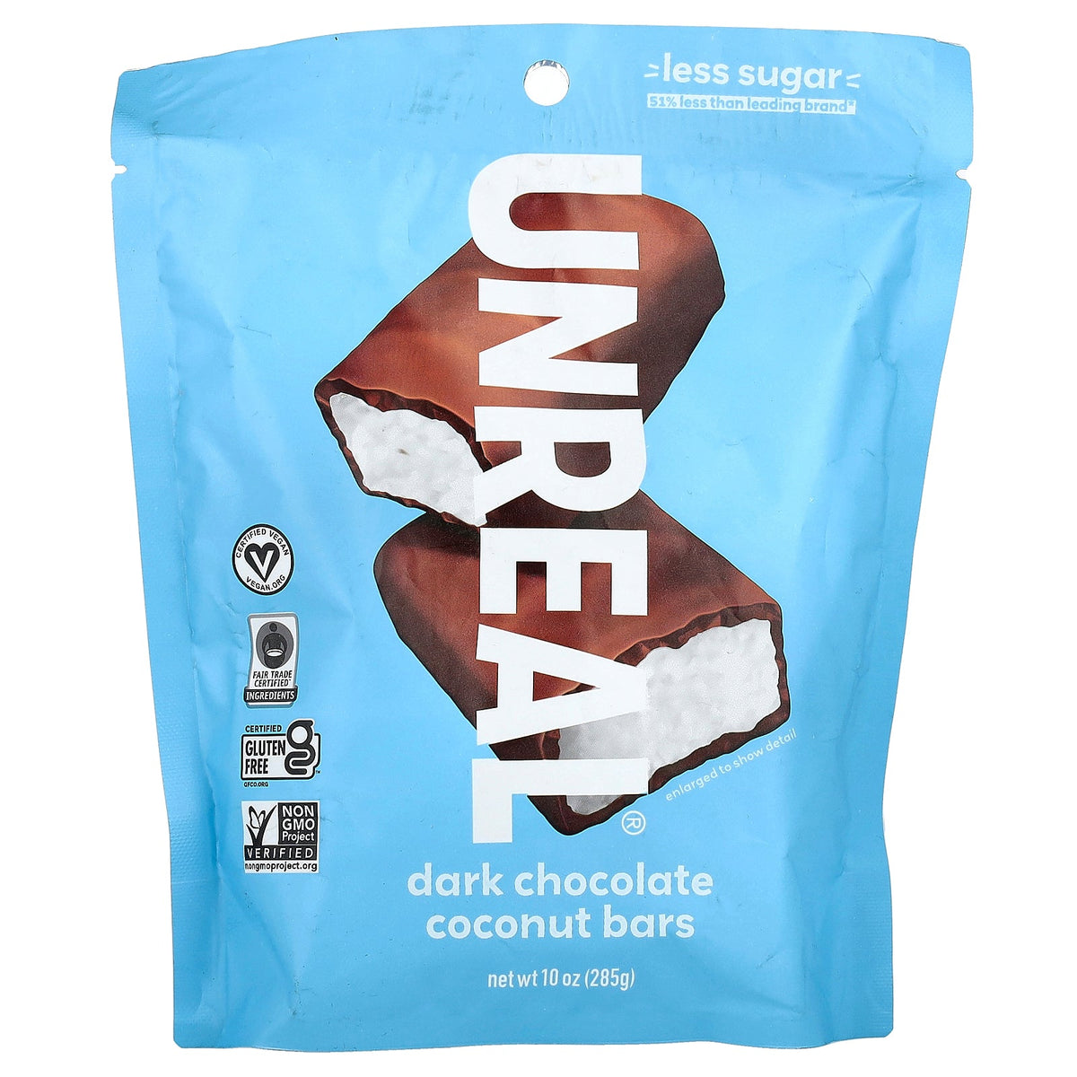 Unreal, Dark Chocolate Coconut Bars, 10 oz (285 g)