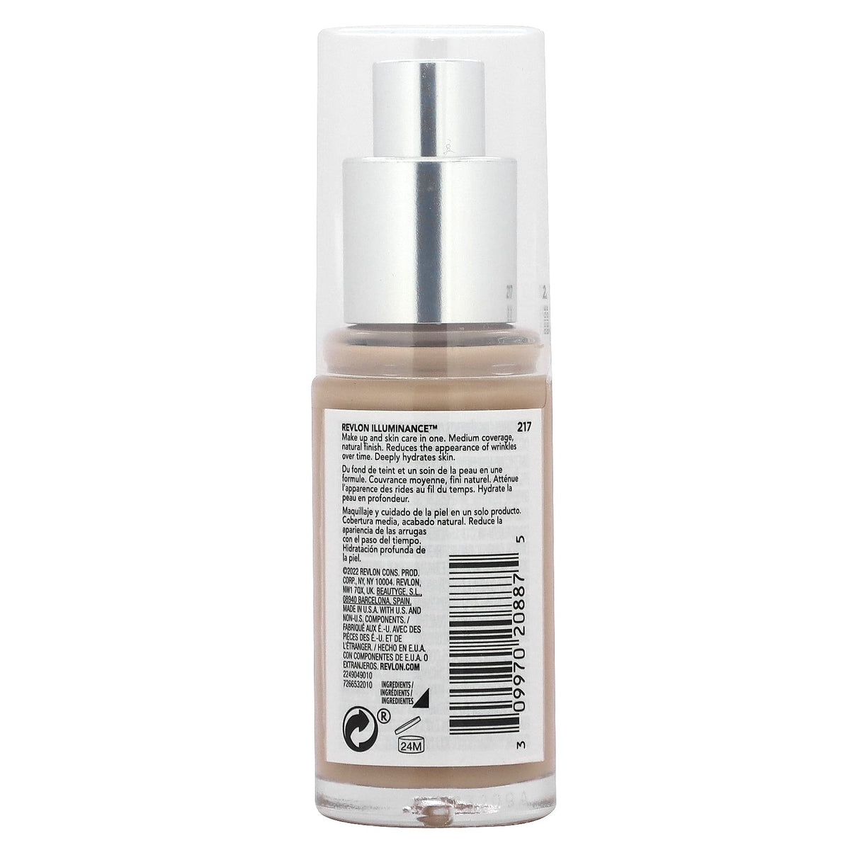 Revlon, Illuminance, Skin-Caring Foundation, 217 Beige, 1 fl oz (30 ml)