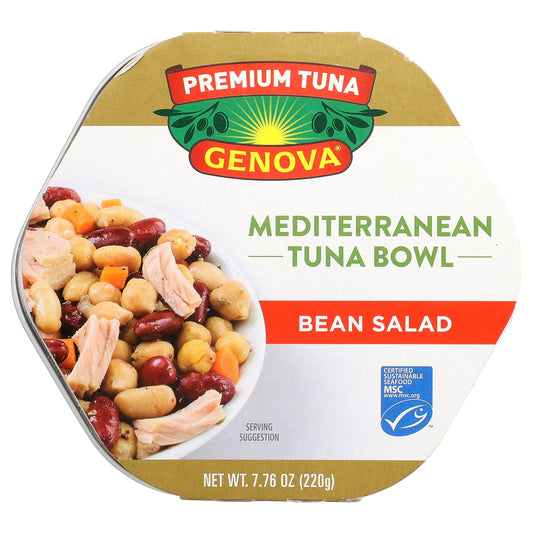Genova, Premium Tuna, Mediterranean Bowl, Bean Salad, 7.76 oz (220 g)