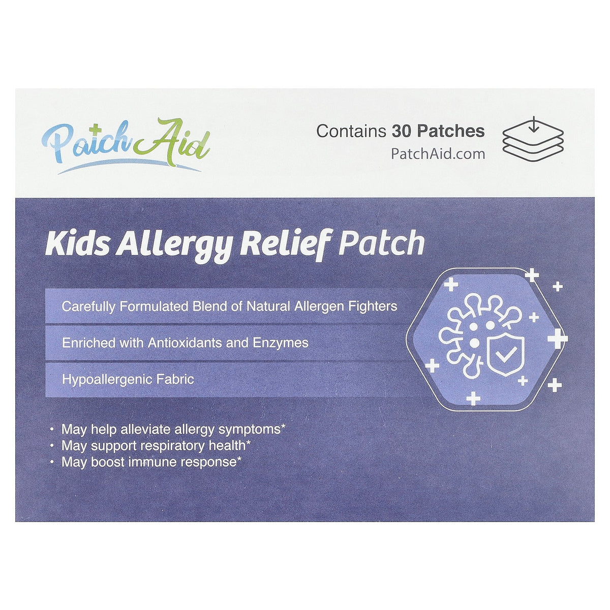 PatchAid, Kids Allergy Relief Patch, 30 Patches