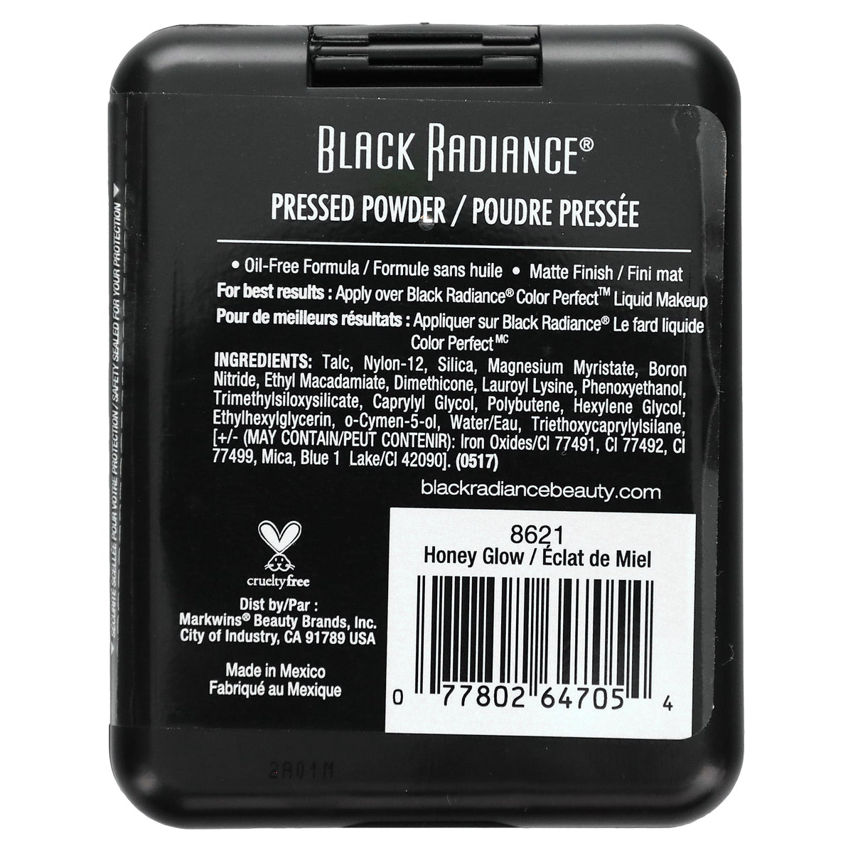 Black Radiance, Pressed Powder, 8621 Honey Glow, 0.28 oz (7.8 g)