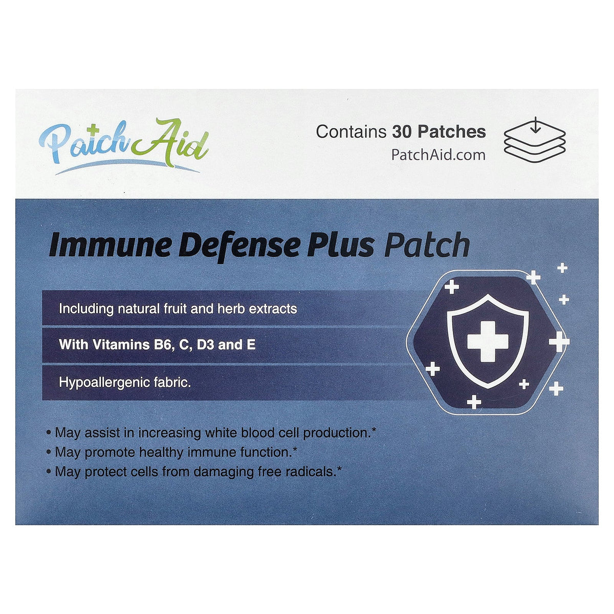 PatchAid, Immune Defense Plus Patch, 30 Patches