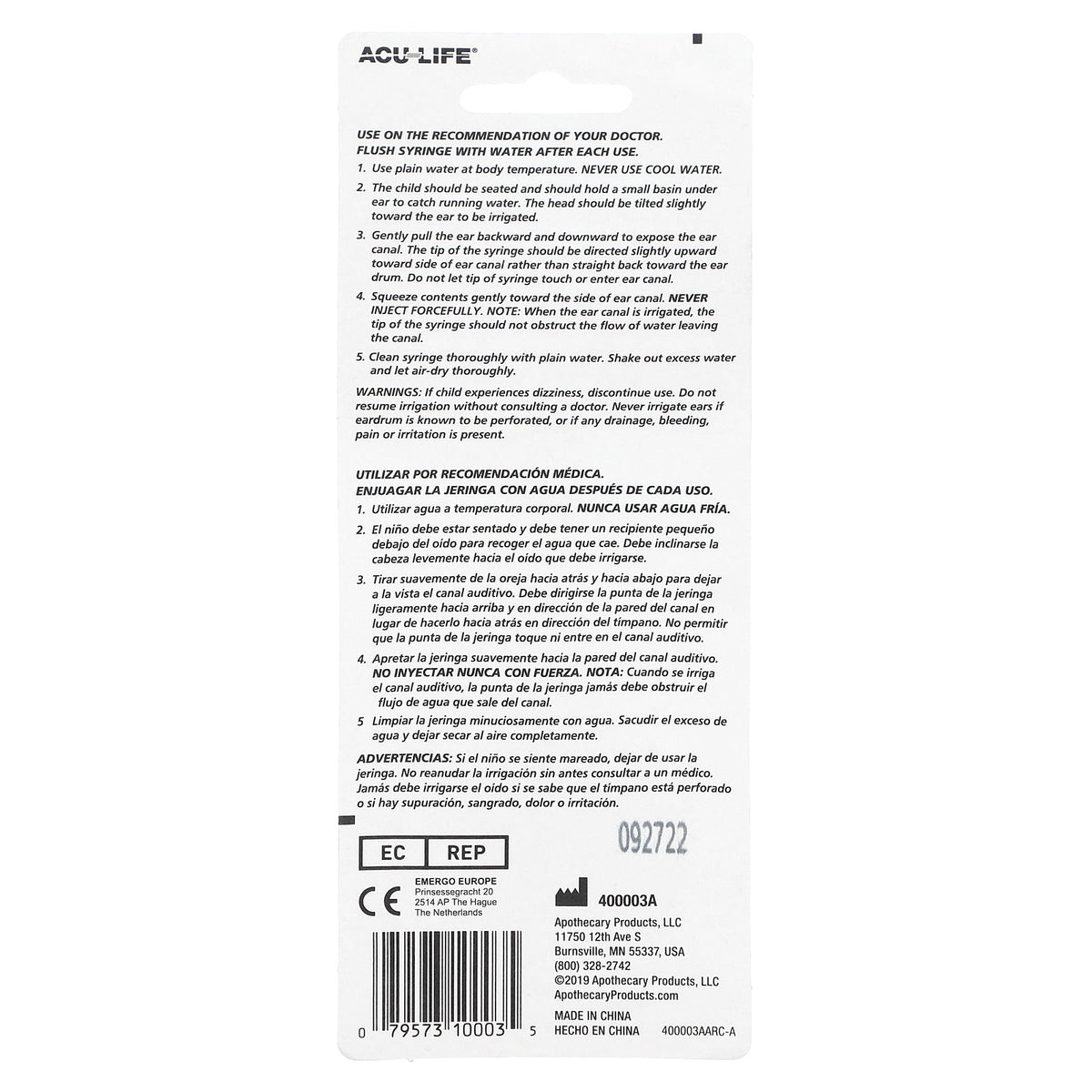 Flents, Ear Syringe, 1 Count