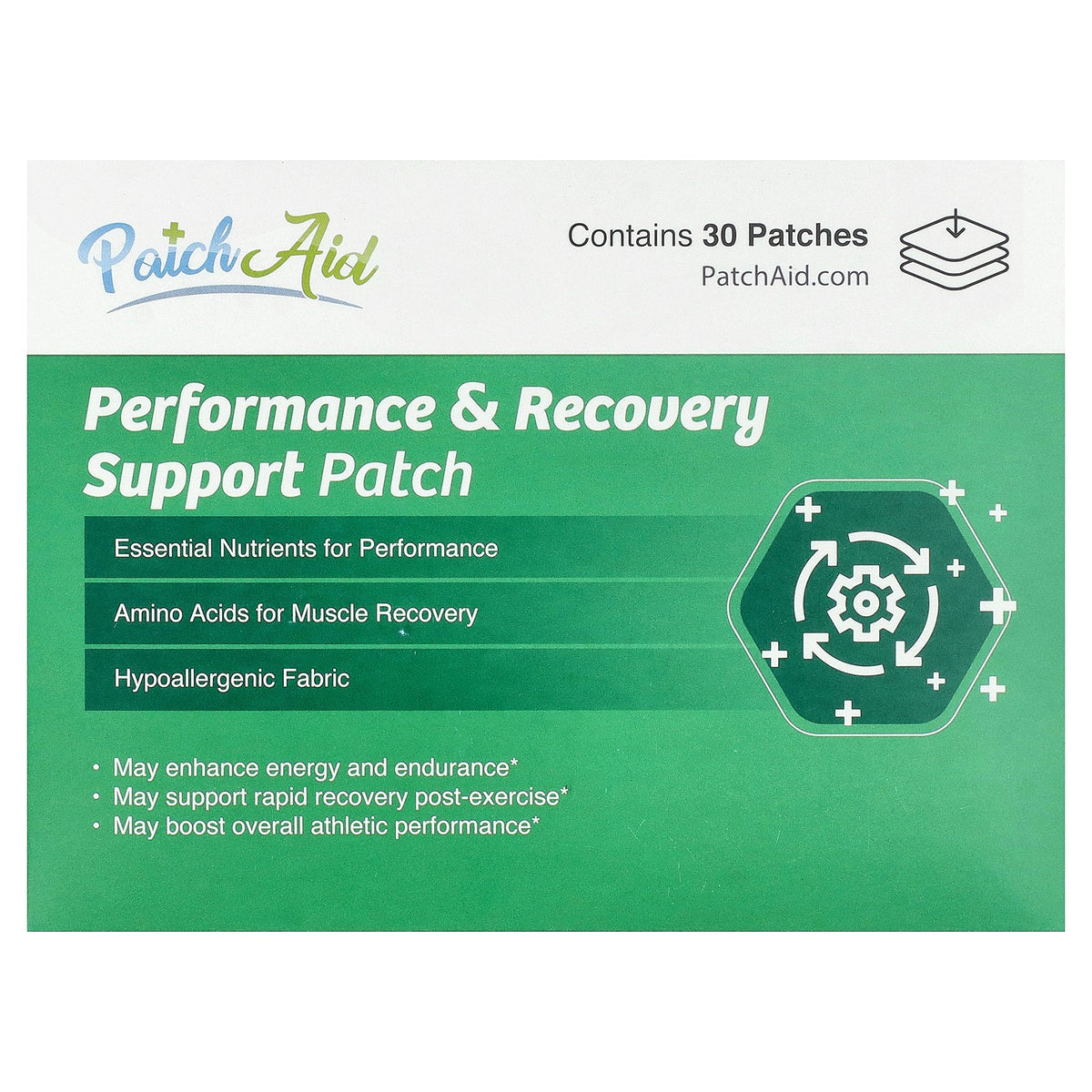 PatchAid, Performance & Recovery Support Patch, 30 Patches