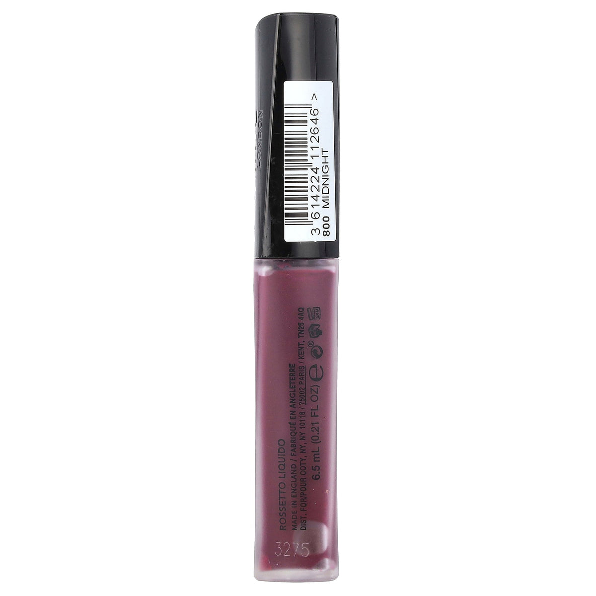 Rimmel London, Stay Matte, Liquid Lip Colour, 800 Midnight, 0.21 fl oz (6.5 ml)