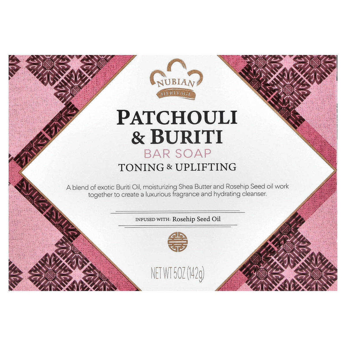 Nubian Heritage, Bar Soap, Patchouli & Buriti, 5 oz (142 g)