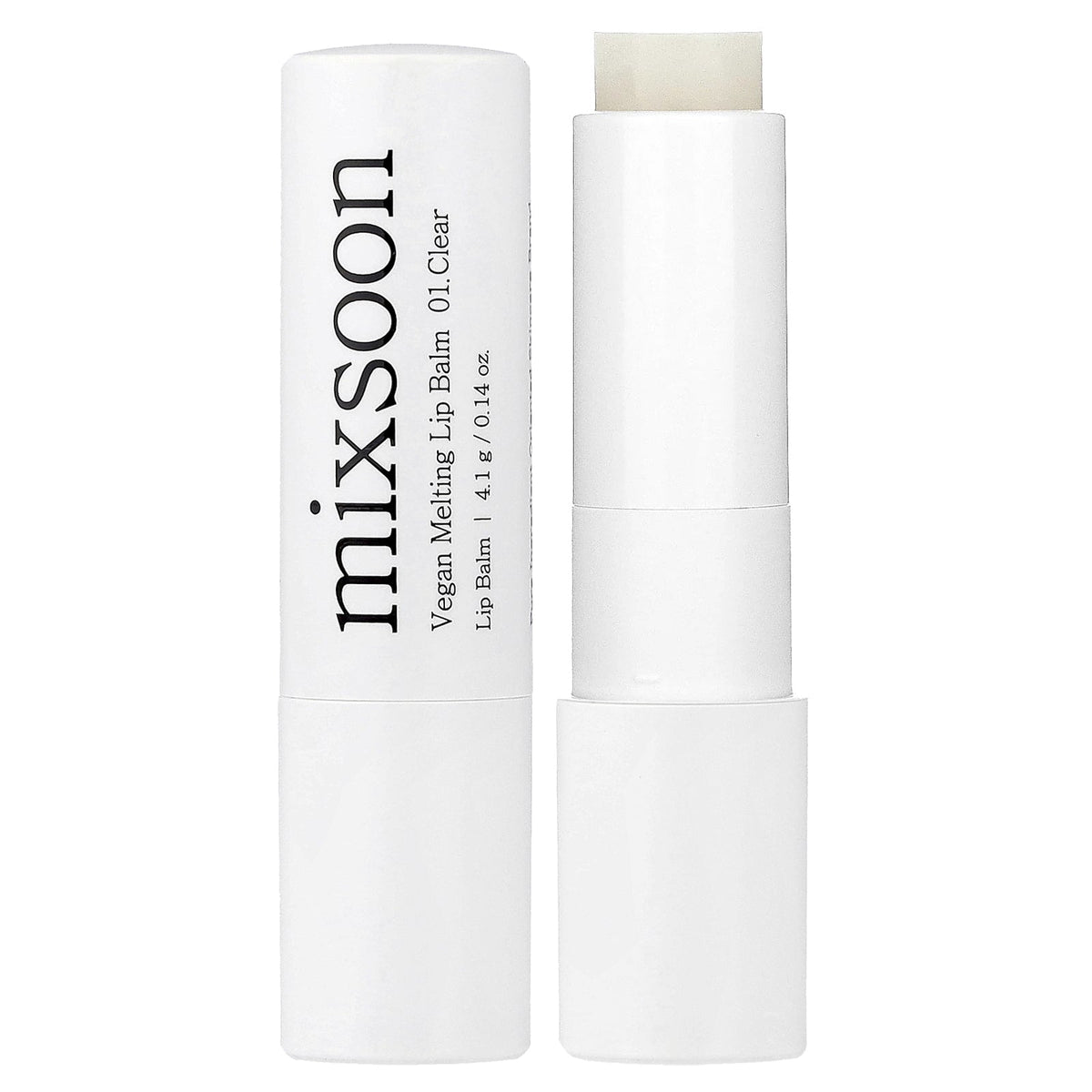 Mixsoon, Vegan Melting Lip Balm, 01 Clear, 0.14 oz (4.1 g)