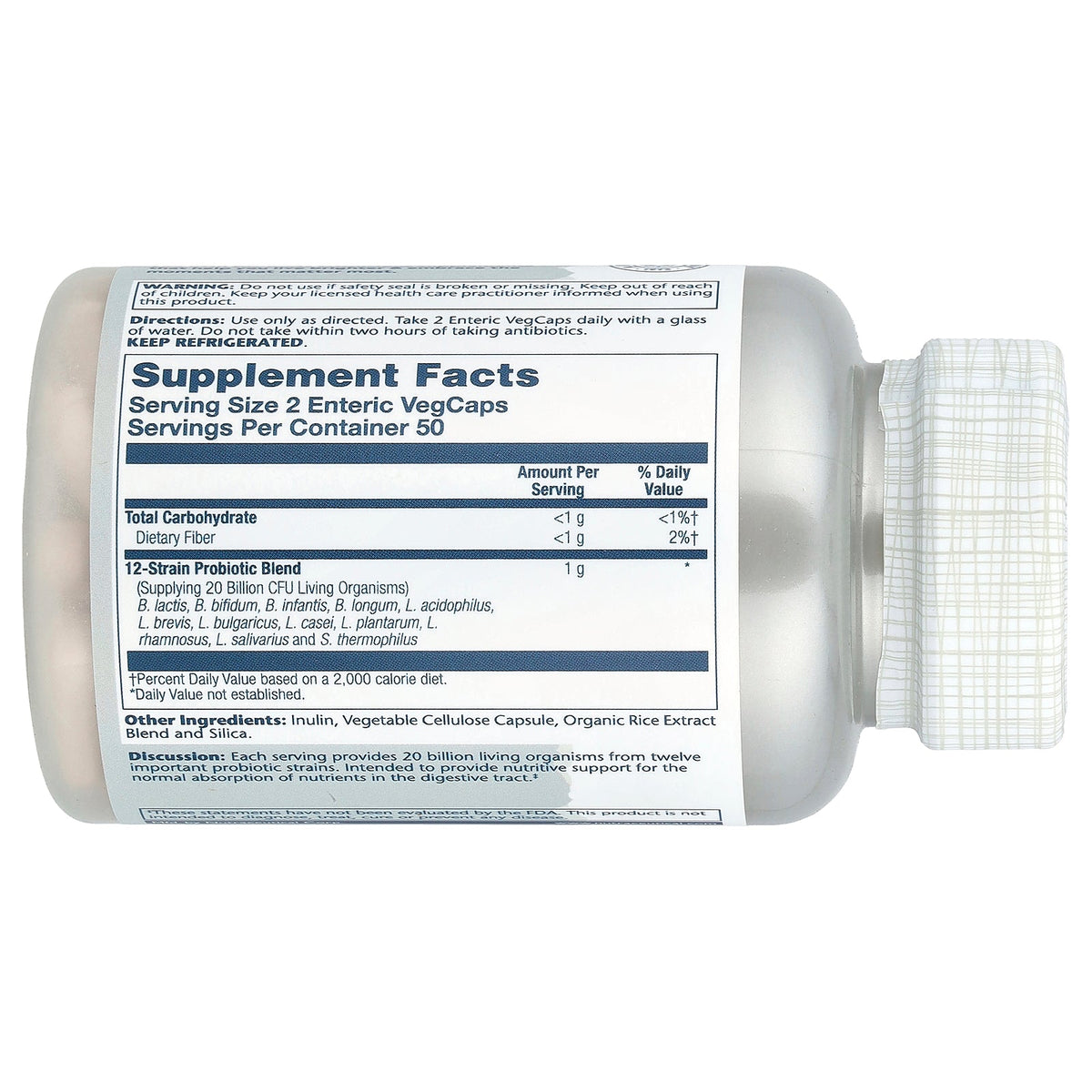 Solaray, Multidophilus™ Probiotic, 100 VegCaps