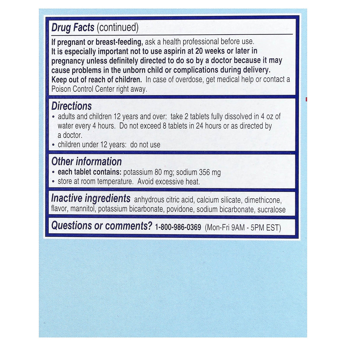 Alka-Seltzer Plus, Power Fast Fizz™, Cough & Cold, Severe, Citrus, 20 Effervescent Tablets
