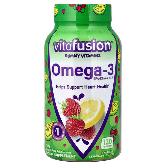 VitaFusion, Omega-3, EPA/DHA & ALA Gummies, Raspberry Lemonade, 120 Gummies