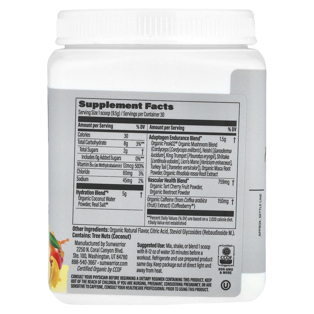 Sunwarrior, Sport, Active Energy Preworkout, Mango Lemonade, 10 oz ( 285 g)