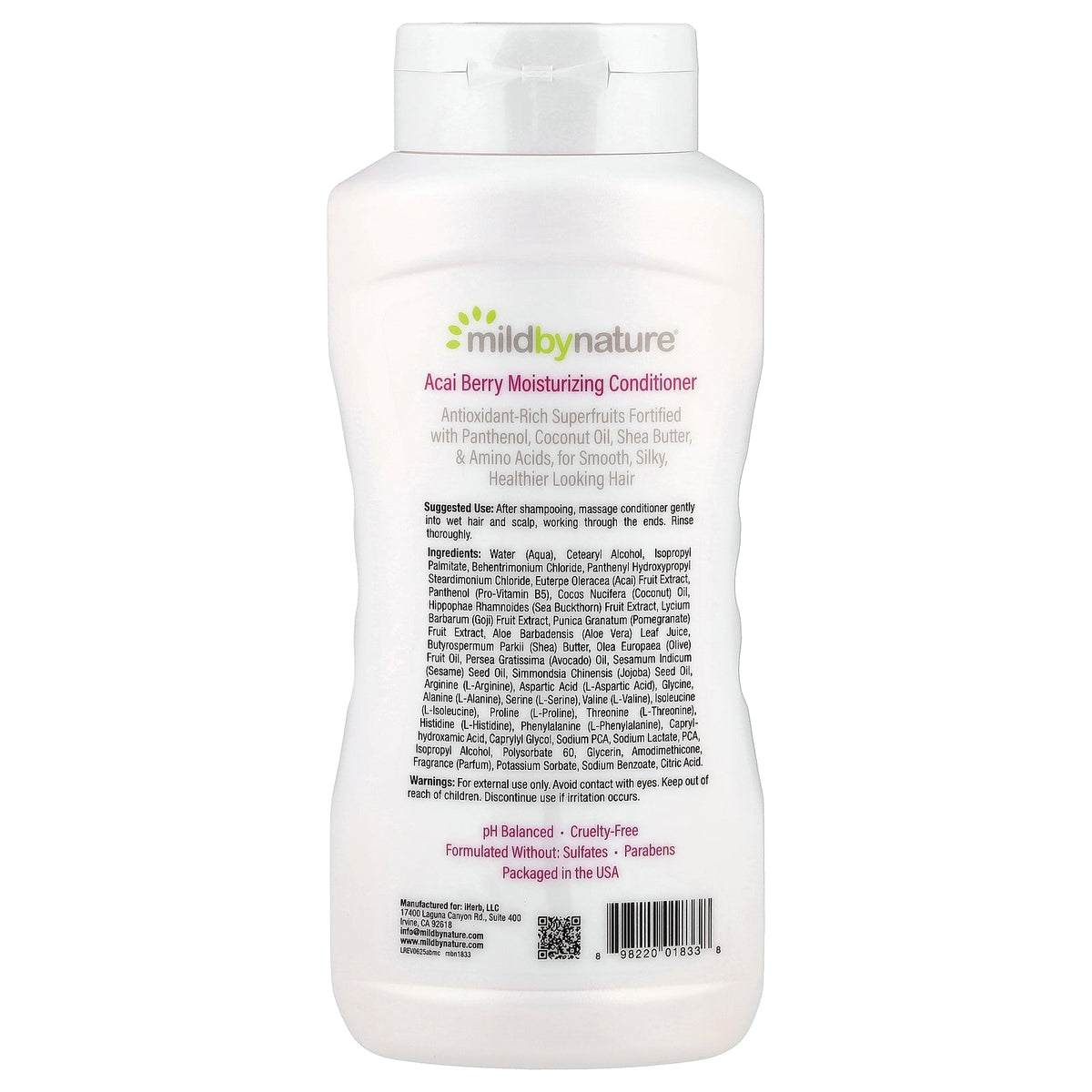 Mild By Nature, Acai Berry Moisturizing Conditioner, 16 fl oz (473 ml)