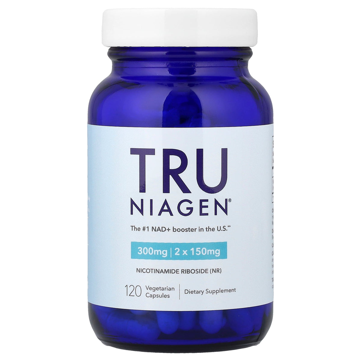 Tru Niagen, Nicotinamide Riboside Chloride, 120 Vegetarian Capsules (150 mg per Capsule)