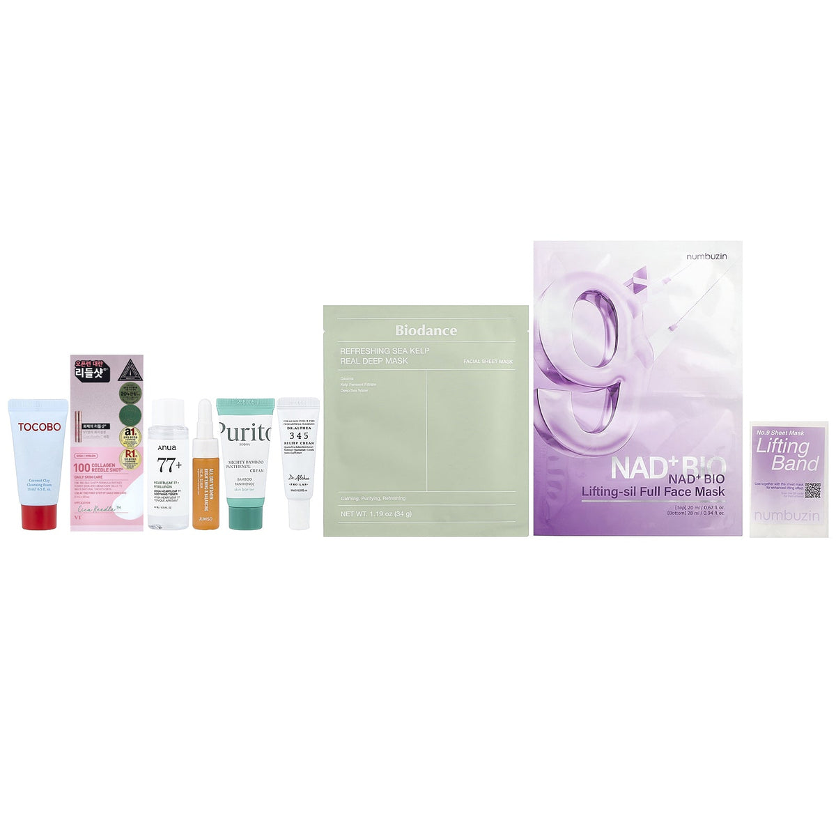 iHerb Exclusive, Korean Glow Up Beauty Bag, 8 Piece Set