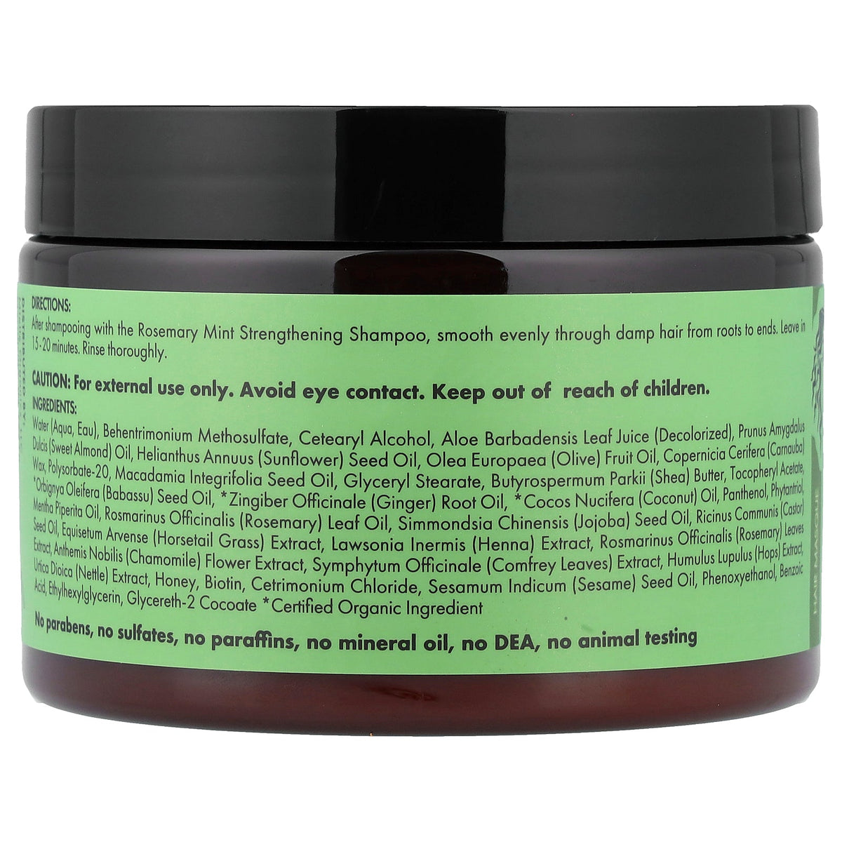 Mielle, Strengthening Hair Masque, Rosemary Mint, 12 oz (340 g)