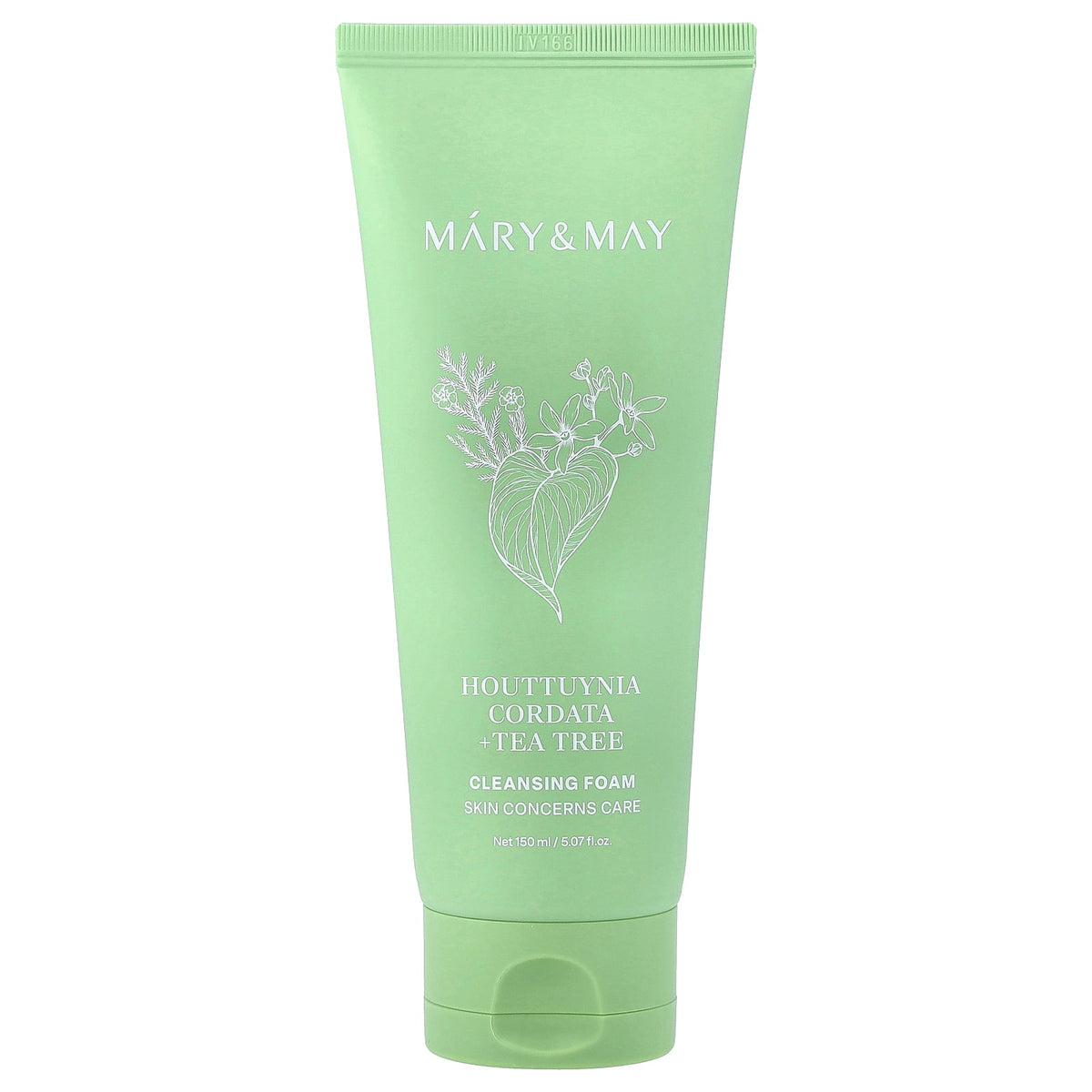 Mary & May, Houttuynia Cordata + Tea Tree Cleansing Foam, 5.07 fl oz (150 ml)
