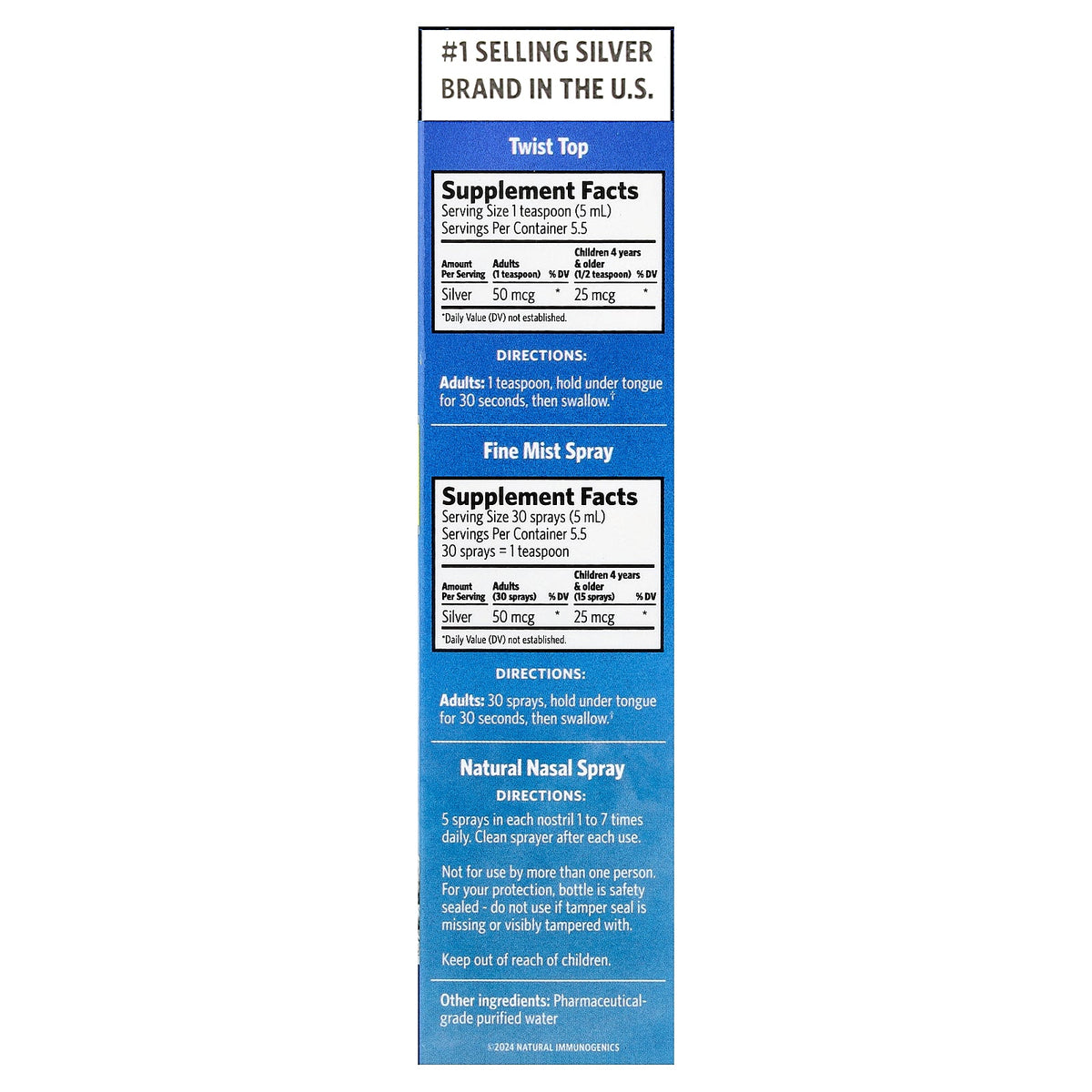 Sovereign Silver, Bio-Active Silver Hydrosol™, Daily + Immune Support, Sinus Relief, Trial & Travel Kit, 3 Piece Kit, 1 fl oz (29 ml) Each