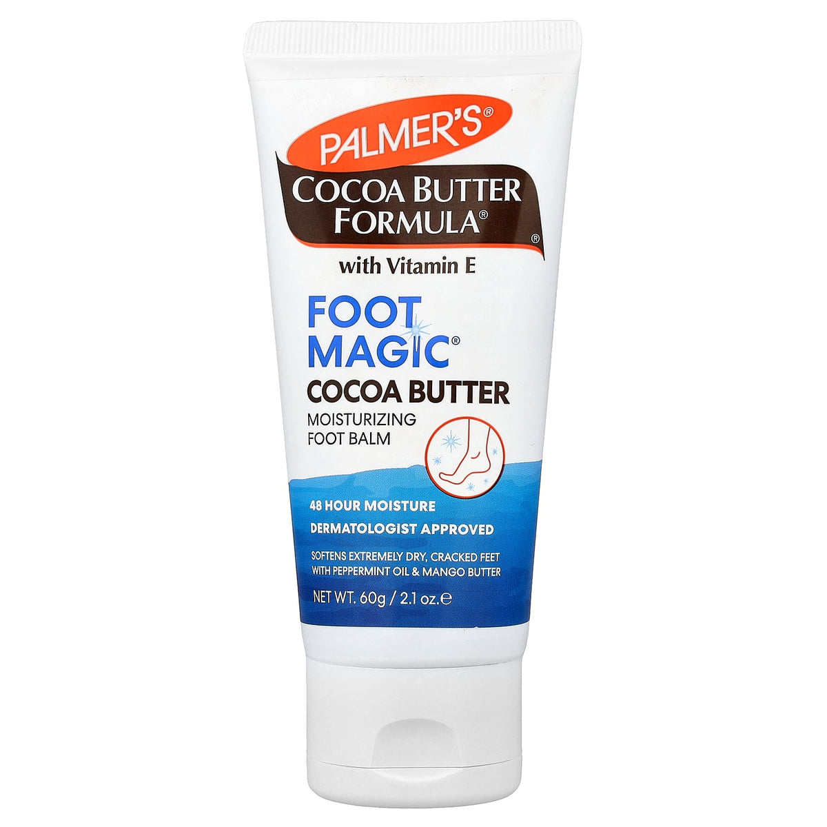 Palmer's, Cocoa Butter Formula® with Vitamin E, Foot Magic®, Moisturizing Foot Balm, 2.1 oz (60 g)