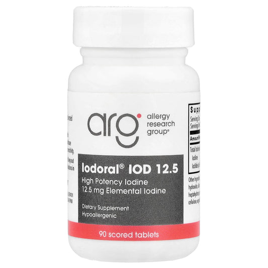 Optimox, Iodoral® IOD 12.5, High Potency Iodine, 90 Scored Tablets