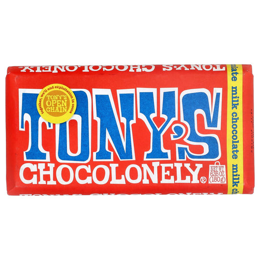 Tony's Chocolonely, Milk Chocolate Bar, 6.35 oz (180 g)