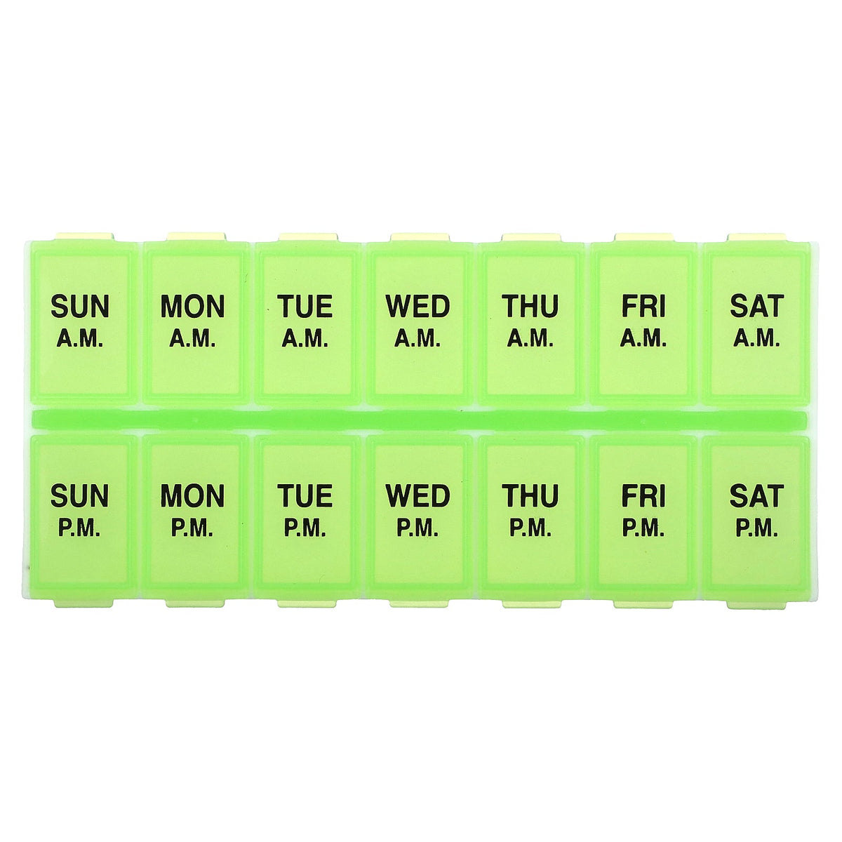 Ezy Dose, Weekly AM/PM with Rounded Base Pill Planner, Medium, 1 Count