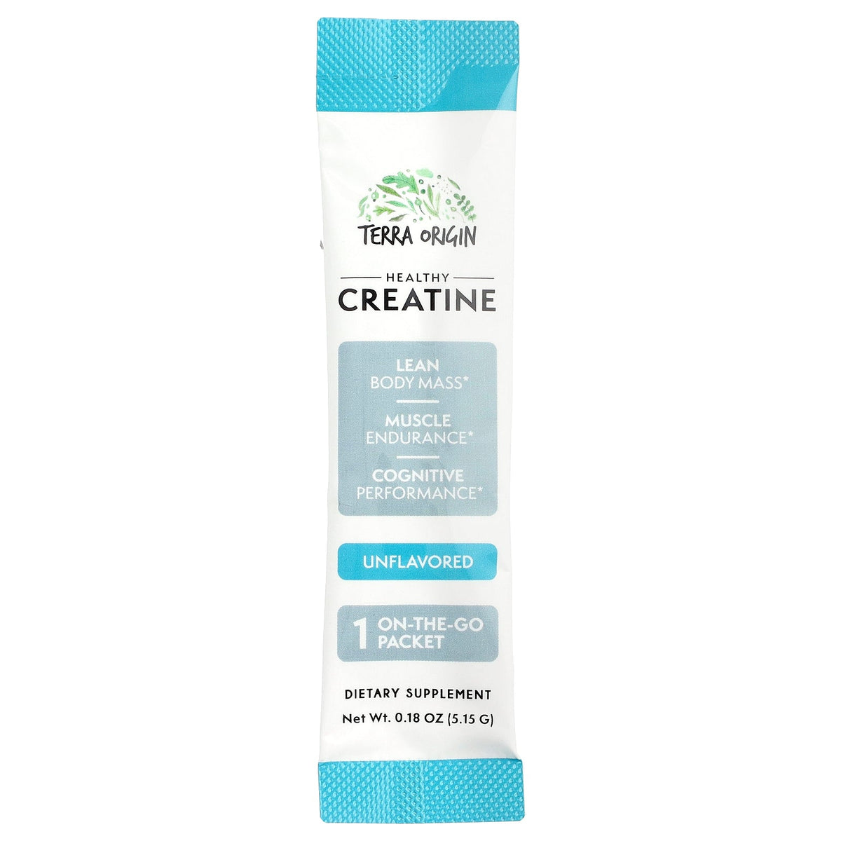 Terra Origin, Healthy Creatine, Unflavored, 30 On-The-Go Packets, 0.18 oz (5.15 g) Each