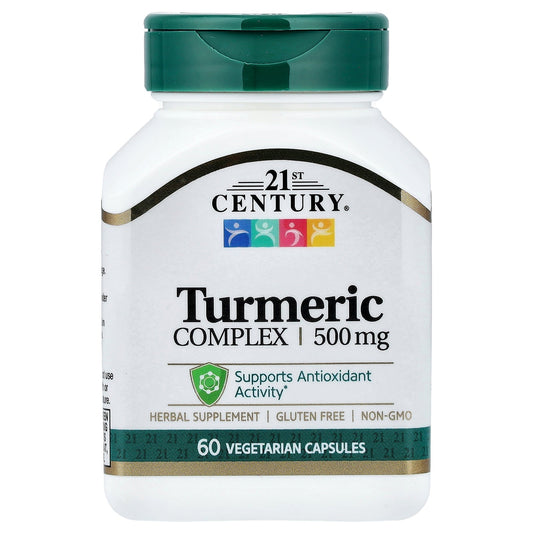 21st Century, Turmeric Complex, 500 mg, 60 Vegetarian Capsules