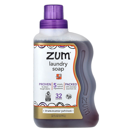 ZUM, Laundry Soap, Frankincense-Patchouli, 32 fl oz (0.94 L)